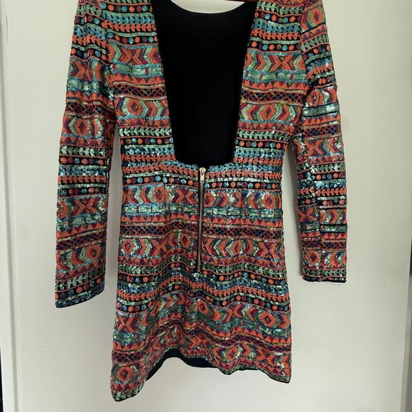 Stunning Sequin Backless Mini Dress - Picture 2 of 2